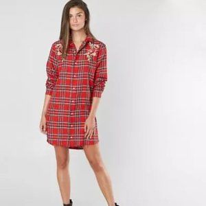 Floral Embroidered Shirt Dress KENDALL + KYLIE